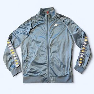 Kappa Blue Satin Track Jacket!